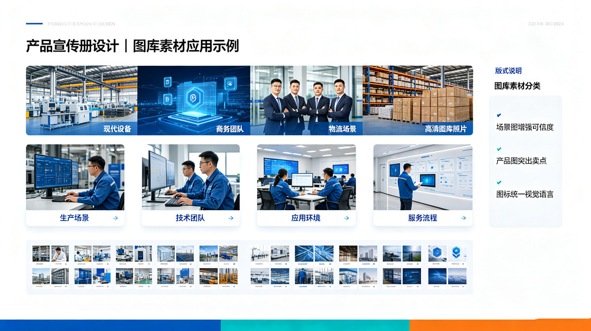 产品宣传册设计 图库素材