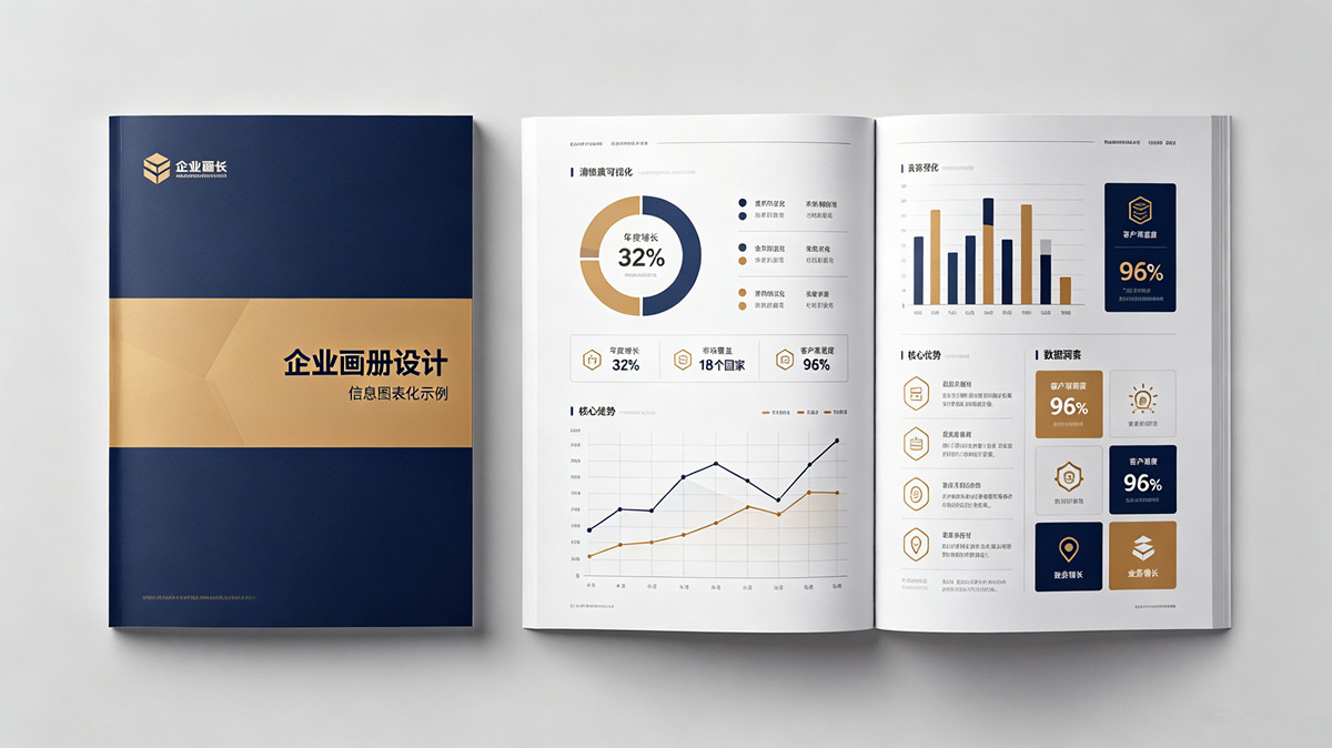 企业画册设计信息图表化示例